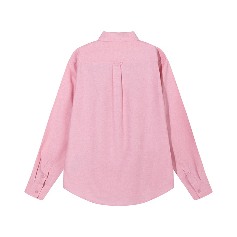 ❤❀  ❤ Áo Sơ Mi Dài Tay Màu Sắc Đơn Giản Bằng Cotton Cho Nam Nữ