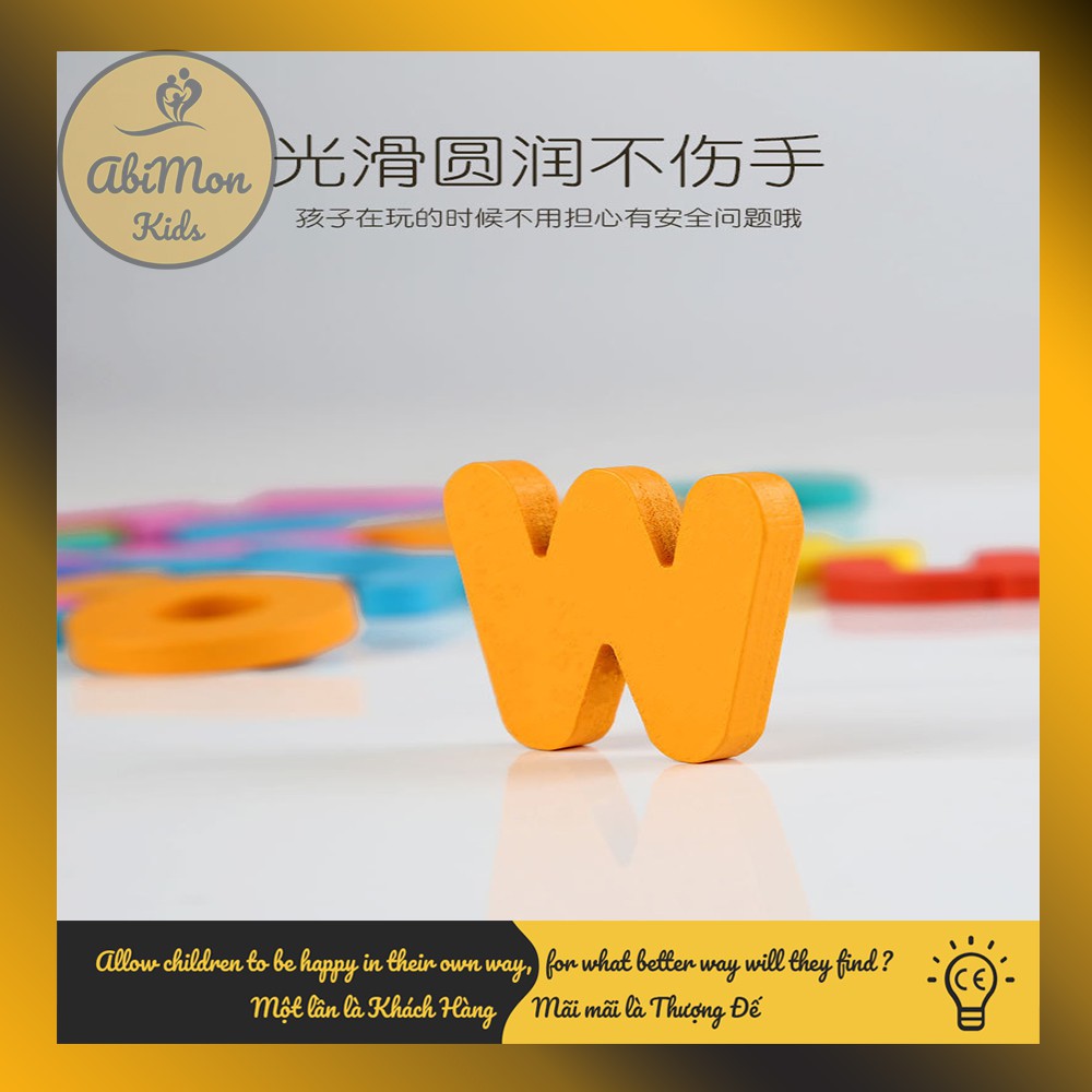 Spelling Game - Bộ Ghép Chữ Tiếng Anh Cho Bé ☘️ Montessori cao cấp ✨ (Đồ chơi Gỗ - Giáo Dục - An toàn - Thông minh)