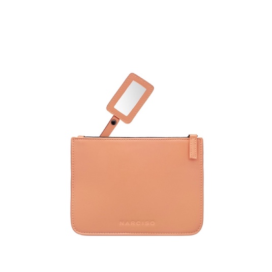 Pouch/ bag - Ví cầm tay kèm gương Narciso Rodriguez chính hãng