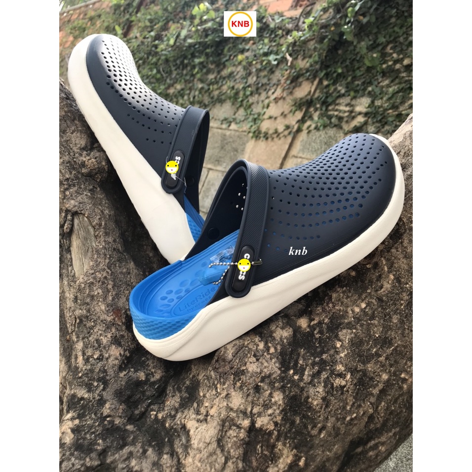 Dép cross literide quai ngang bít đầu Nam Nữ Đen Xanh | BigBuy360 - bigbuy360.vn