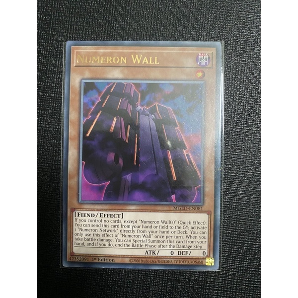 Thẻ bài Numeron Wall-MGED-EN081