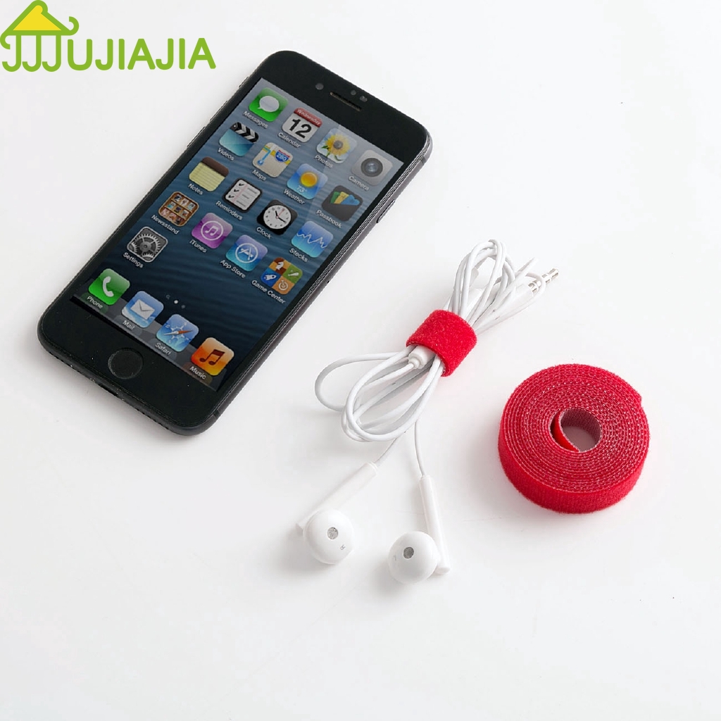 Set 3 Cuộn/10 Dây Quấn Cố Định Cáp Sạc JUJIAJIA Có Quai Dán Tiện Dụng