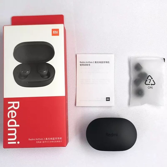 Tai nghe không dây Redmi Airdots 2 - Bluetooth 5.0, True Wireless, nghe nhạc, chế đọ gaming 4 tiếng, thời lượng 12 tiếng