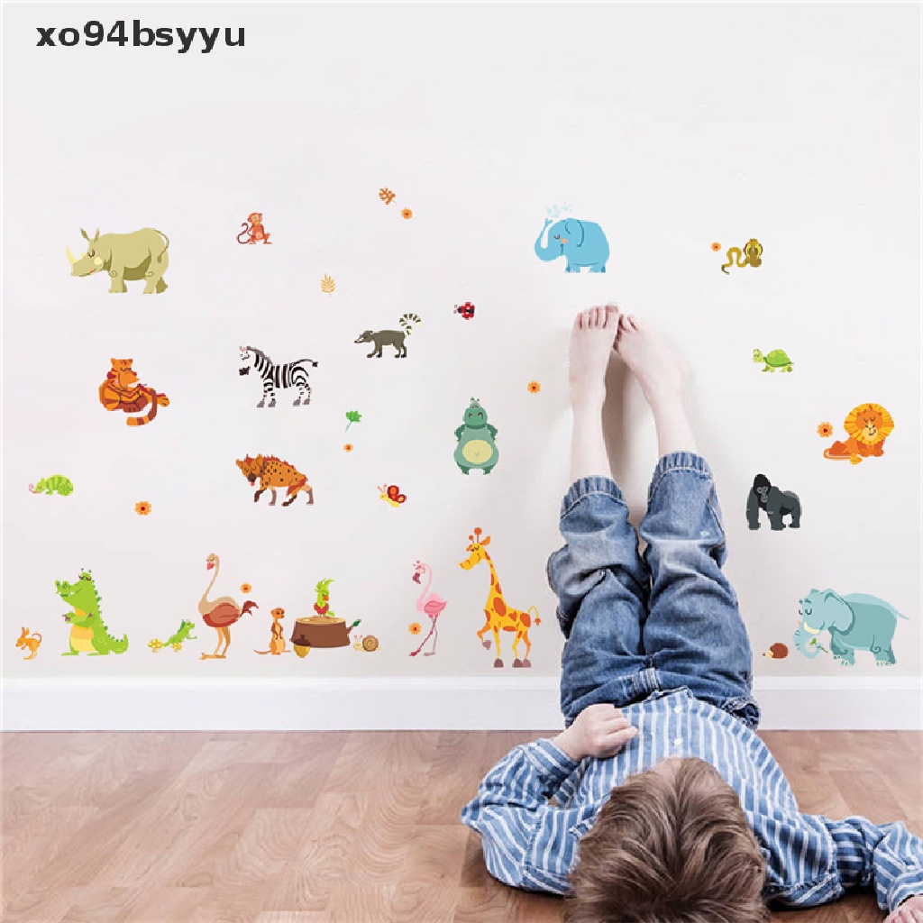 Sticker Dán Tường Hình Động Vật Dễ Thương Bắt Mắt xo94bsyyu