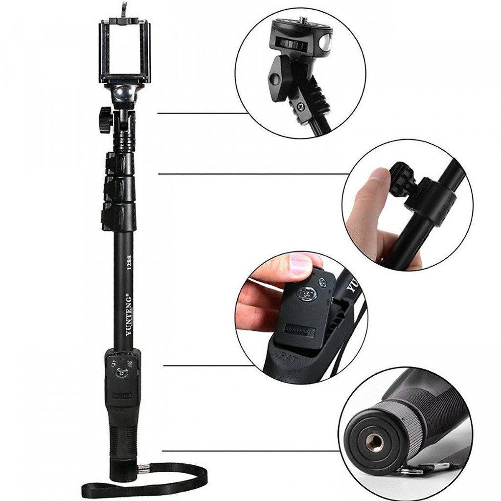 Gậy tự sướng/ Chân monopod Yunteng 1288