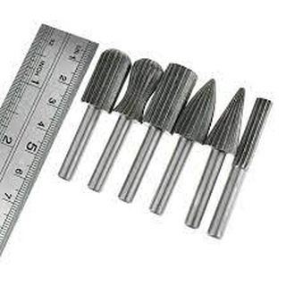 Mũi phay gỗ,Bộ set 6 mũi phay mài khắc gỗ làm lũa gỗ