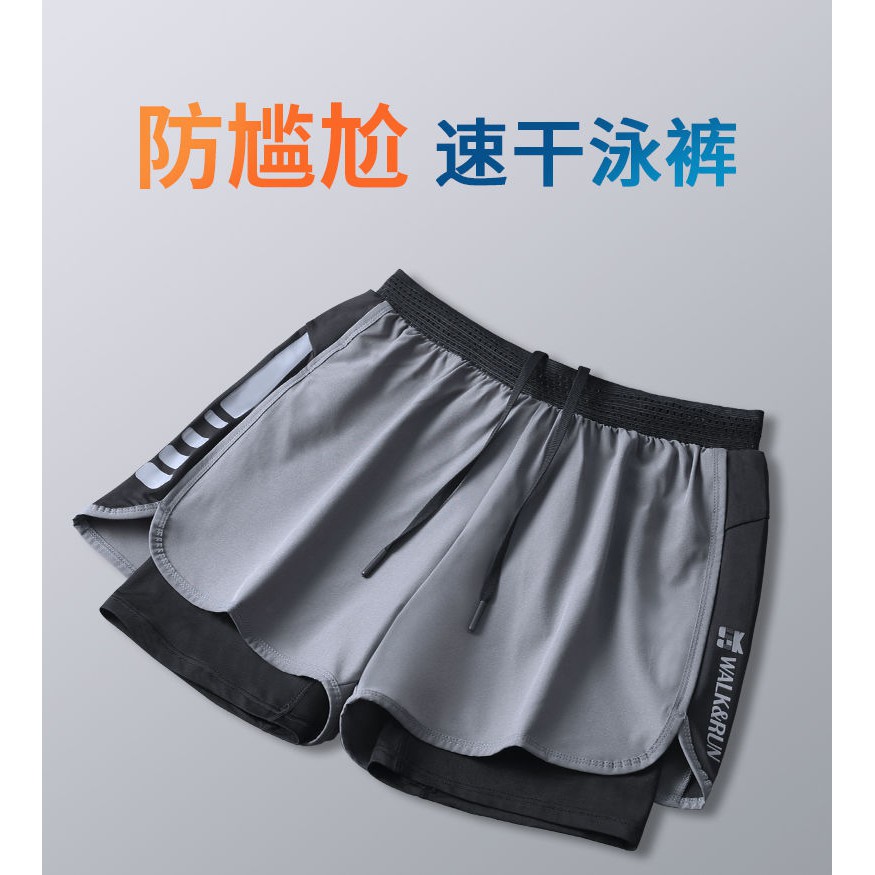 Quần Bơi Boxer Dáng Rộng Nhanh Khô Thời Trang Mùa Xuân Cho Nam