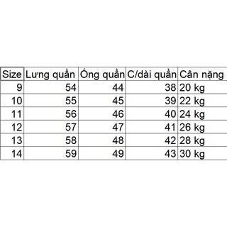 Quần jean lửng bé trai size đại