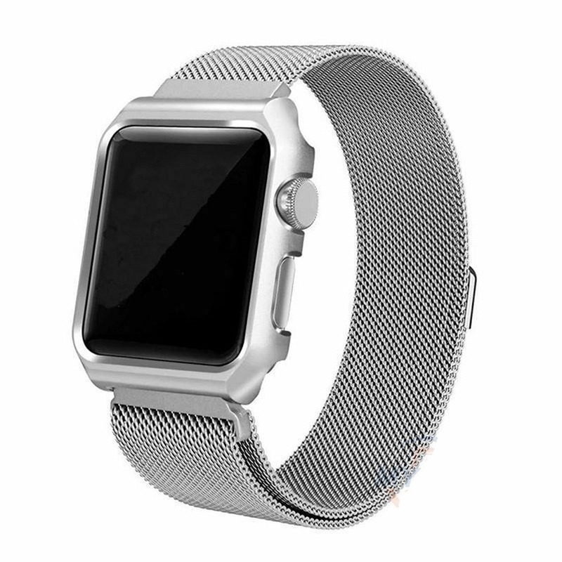 2019 Apple Watch + Strap Series 6 SE 5 4 3 2 1 for Iwatch 38mm 42mm 40mm 44mm Milan Stainless Steel Strap Set
