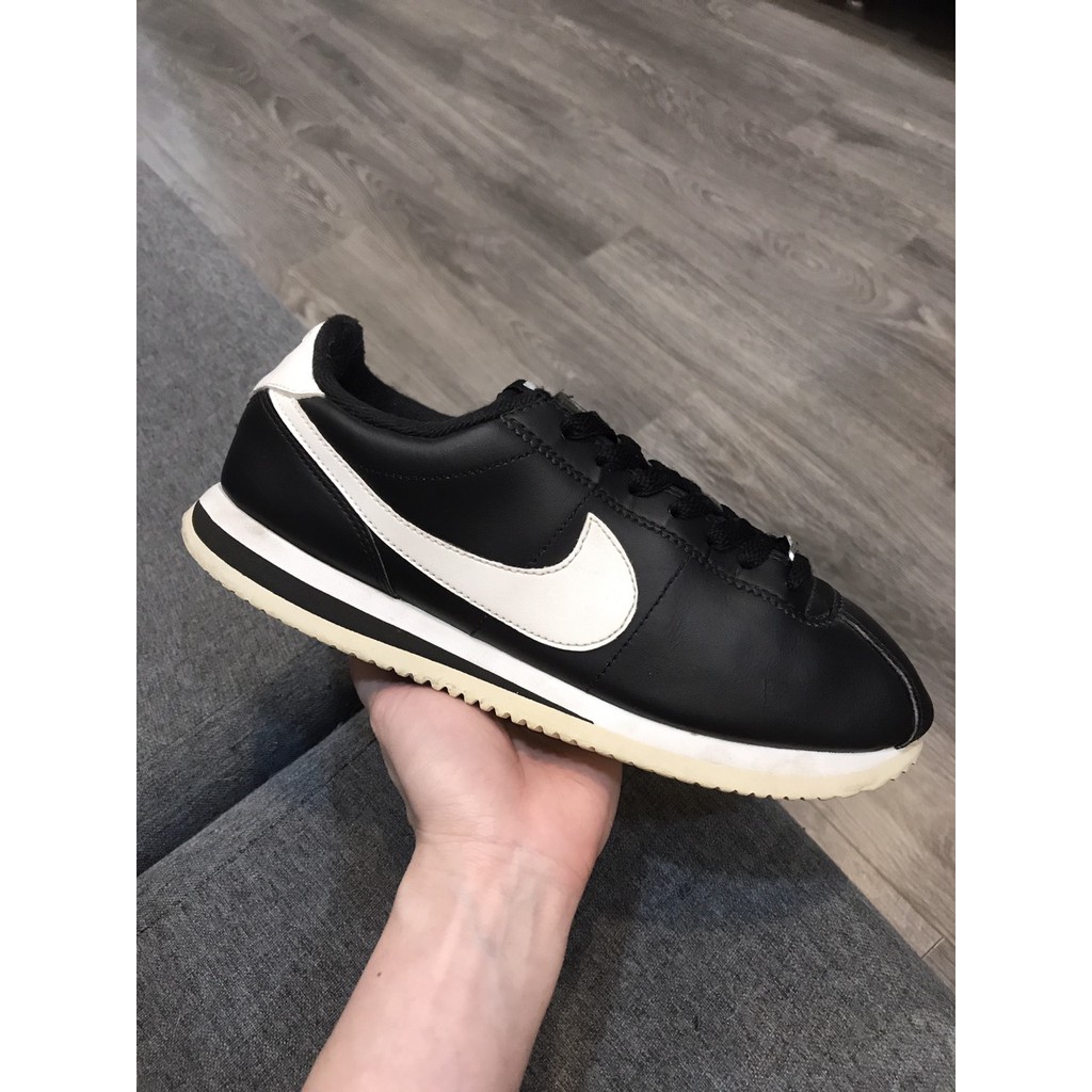 Giày 2hand real NK Cortez Basic đen CT18 size 39 24.5cm SP1980