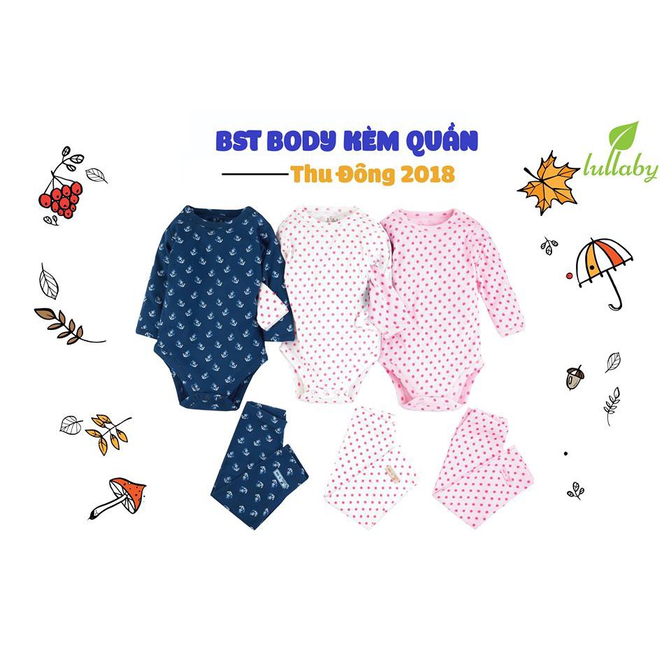Bộ body dài tay kèm quần thu đông
