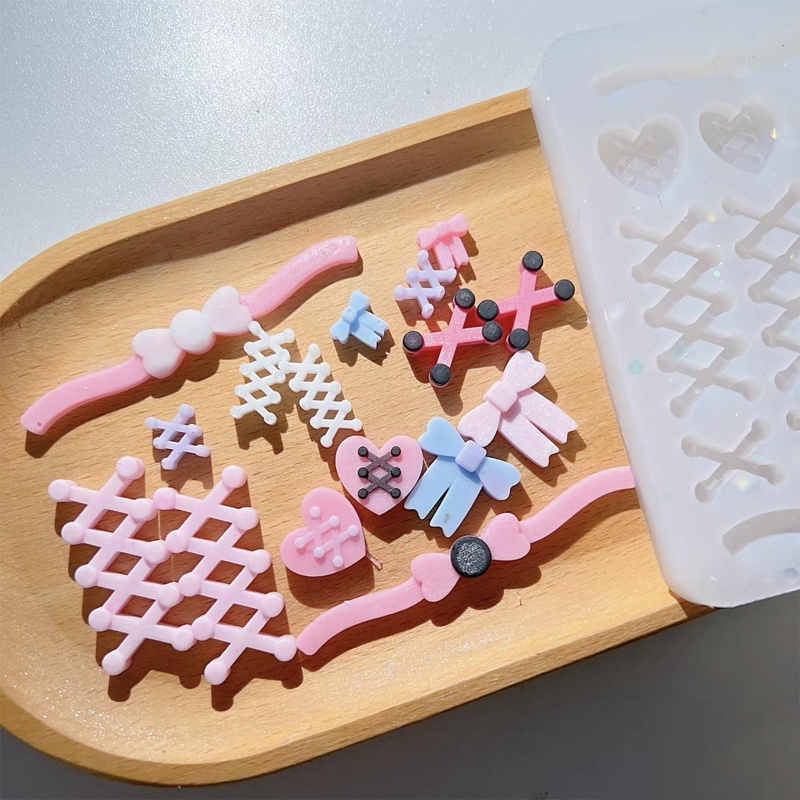 Khuôn Silicone Tạo Hình Dải Màu Sắc Epoxy Resin Làm Trang Sức