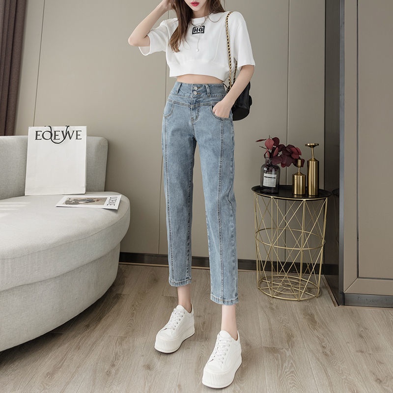 Jiashucheng Quần Cạp Cao Dáng Ôm Nhỏ Nhắn Phong Cách Mới