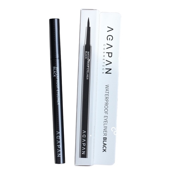 Bút kẻ mắt Karadium - Agapan Waterproof Brush Liner Black - VỈ TRẮNG