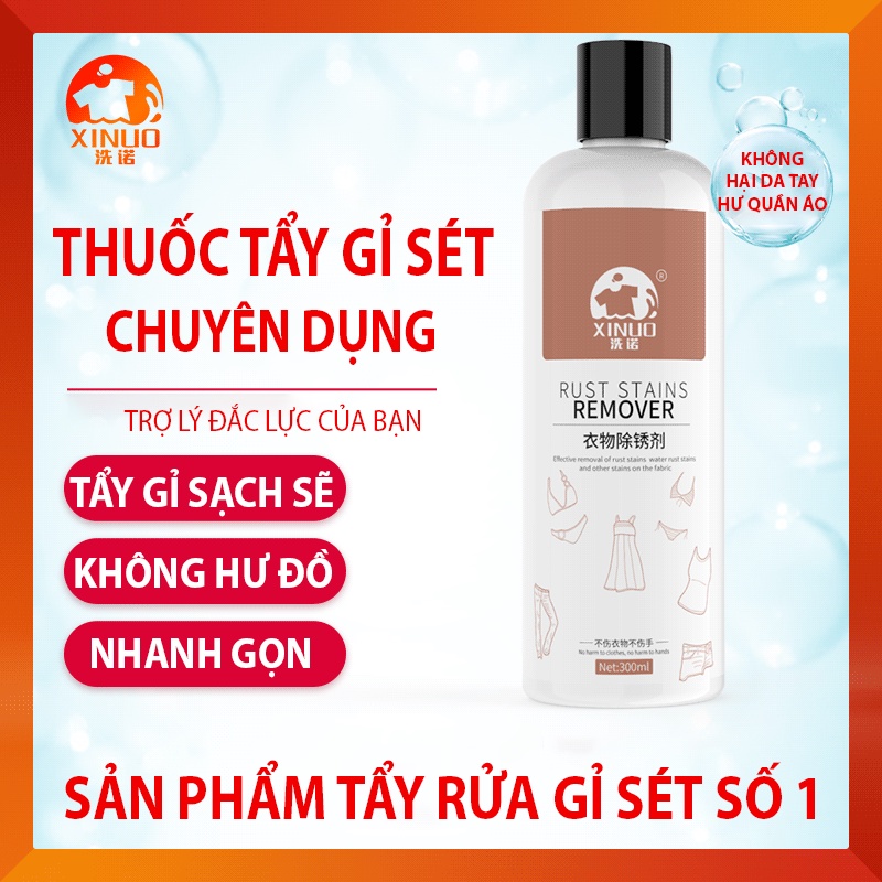Thuốc Tẩy Vết Rỉ Sét Quần Áo Xinuo - Chai 300ml
