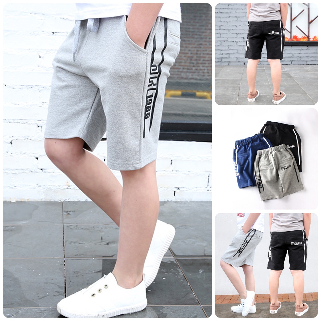 [SALE] TL1⚡Size130-160 (21-40kg)⚡Quần short thể thao chất mát nhẹ cho bé trai lớn⚡Thời trang trẻ Em freeship⚡