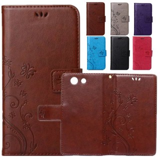 For Embossed Flower PU Leather Wallet Flip Stand Case