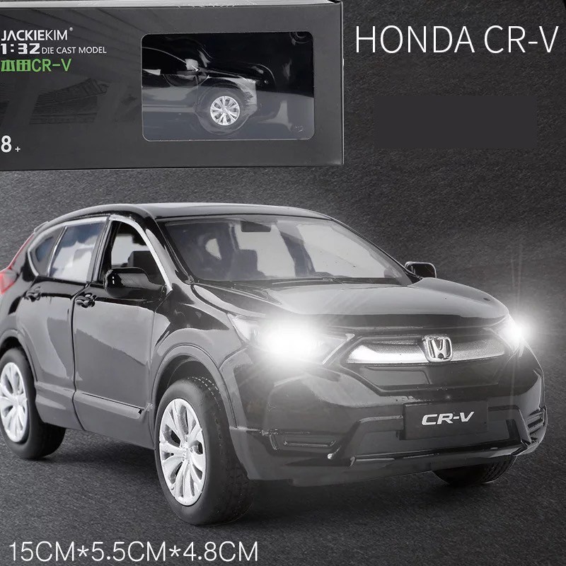 Xe HONDA CRV mô hình Kim Loại có âm nhạc, chạy cót 14.5x6x5cm