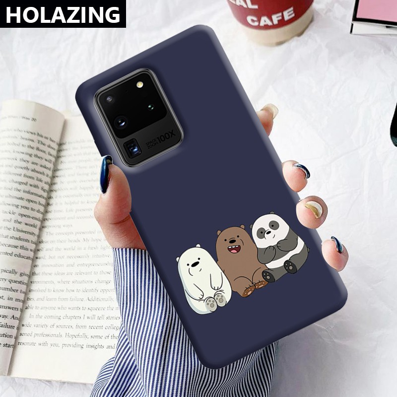 Ốp Điện Thoại Silicon Mềm Hình We Bare Bears Cho Samsung Galaxy S20 Plus S20 Ultra Samsung Note 20 10 Plus 9 S10 5G S10 S9