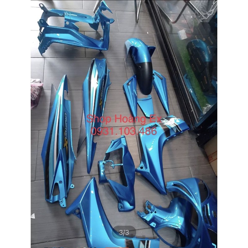 Dàn áo Exciter 2010 màu Xanh ngọc Crom