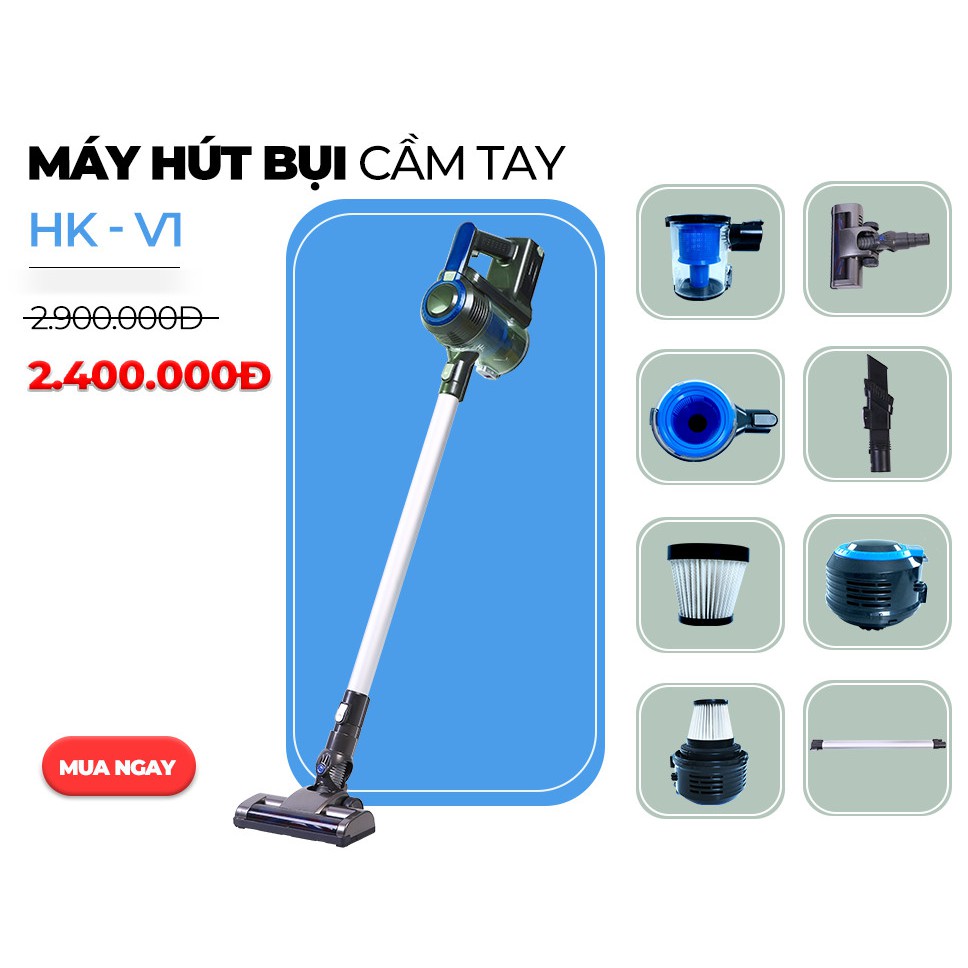 Máy hút bụi cầm tay HAKAWA - HK-V1 - Bảo hành chính hãng 2 năm