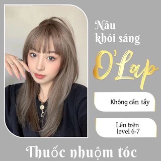 Thuốc nhuộm tóc nâu khói sáng không tẩy tại nhà chính hãng OLAP OL50