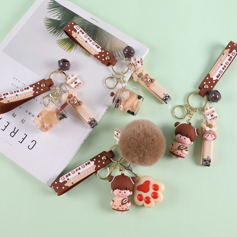 Móc Khóa Búp Bê Bông Hoạt Hình Dễ Thương