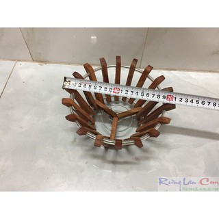 Chậu gỗ lượng gỗ căm xe số1 size 20cm