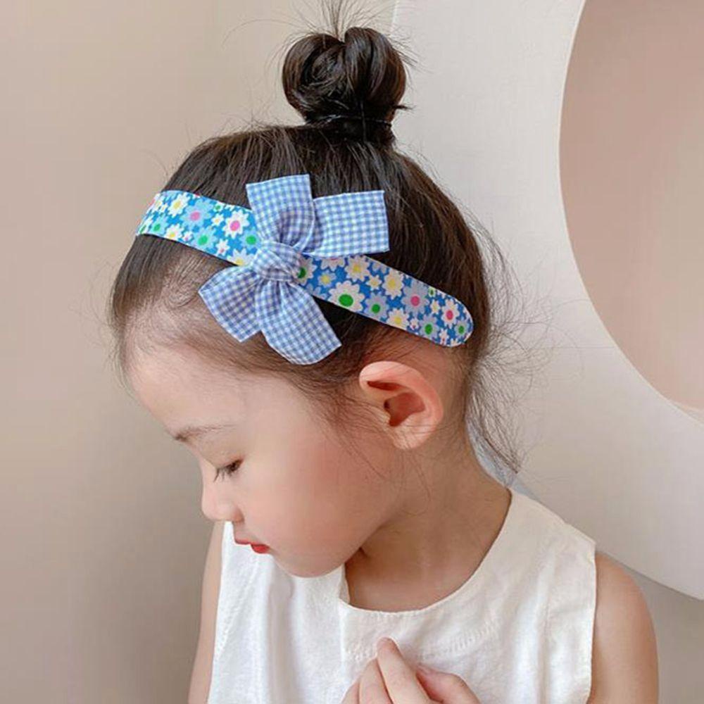 Set 3 Băng Đô Vải Họa Tiết Hoa / Chấm Bi Nhiều Màu Dễ Thương Cho Bé Gái