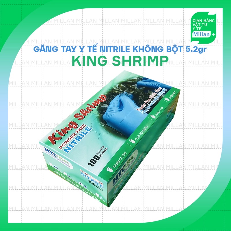 Găng tay Ko bột Thuỷ sản Siêu dày dặn King Shrimp - TTgloves 5.2gr - 4.5gr