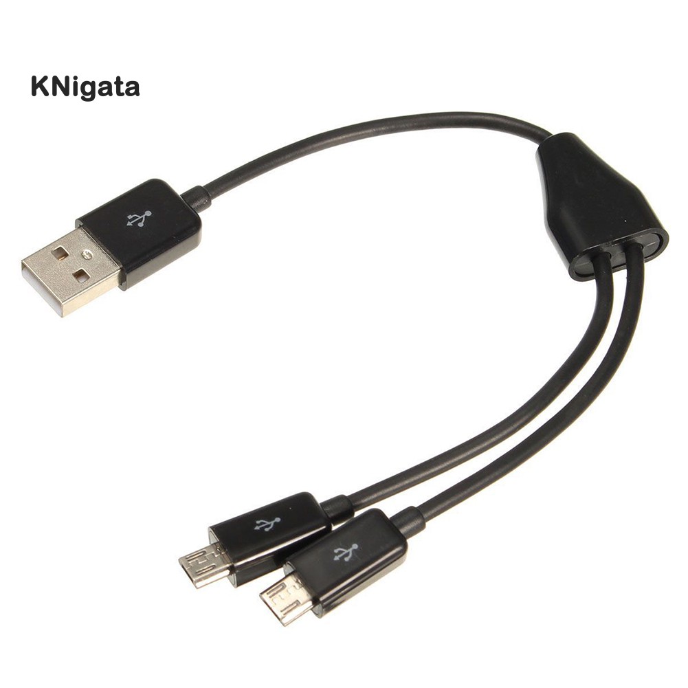 Dây cáp sạc truyền dữ liệu chia chữ Y 1 đầu cắm USB 2.0 sang 2 micro USB 2.0