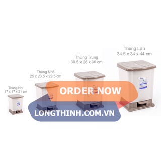 [Có sẵn] [Ảnh thật] [Chính hãng] [HCM]Thùng rác đạp cỡ lớn (đại) Duy Tân