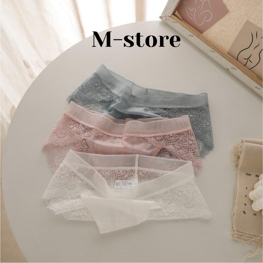 Quần Lót Nữ Phối Ren Gợi Cảm , Thông Thoáng Q04_ M-store