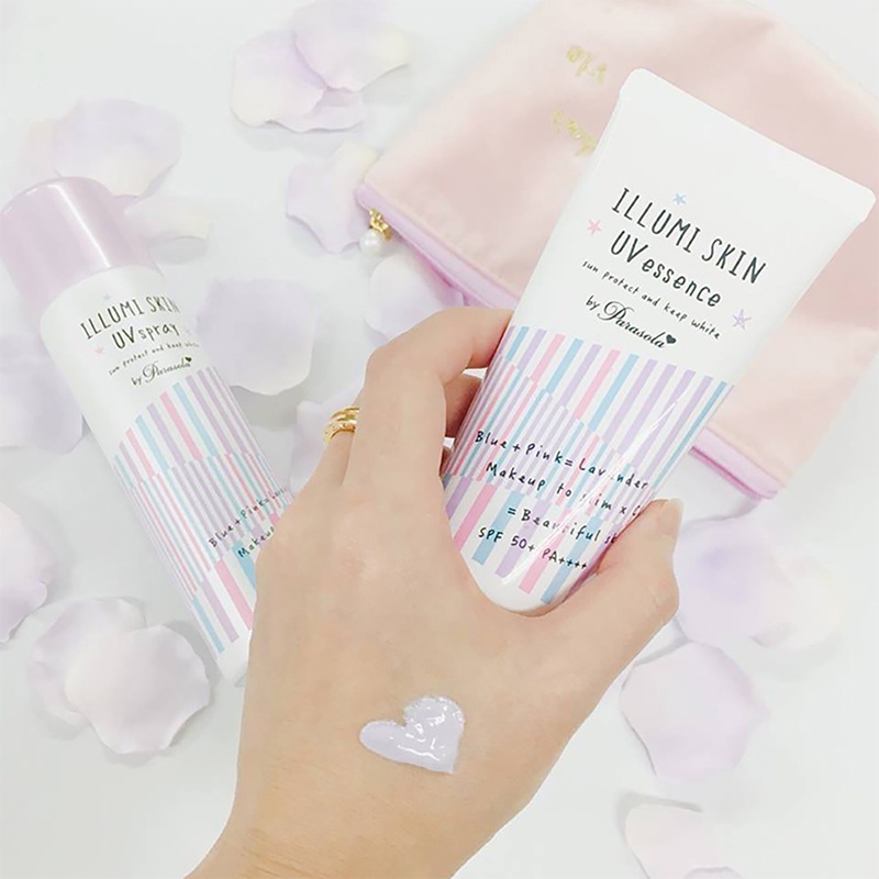 Tinh chất chống nắng Parasola Illumi skin (Naris) hỗ trợ nâng tông spr50+, pa++++ 80g - Hachi Hachi Japan Shop