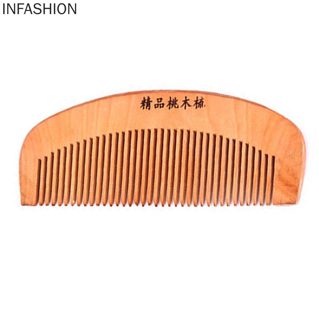 [Hàng mới về] Lược gỗ chải râu tóc mát-xa chống tĩnh điện nhỏ gọn phong cách Trung Hoa