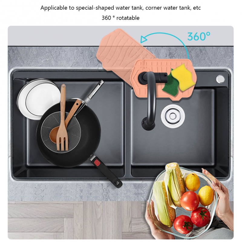 Thảm Silicone Hai Mặt Gắn Vòi Nước Bồn Rửa Chén Tiện Dụng