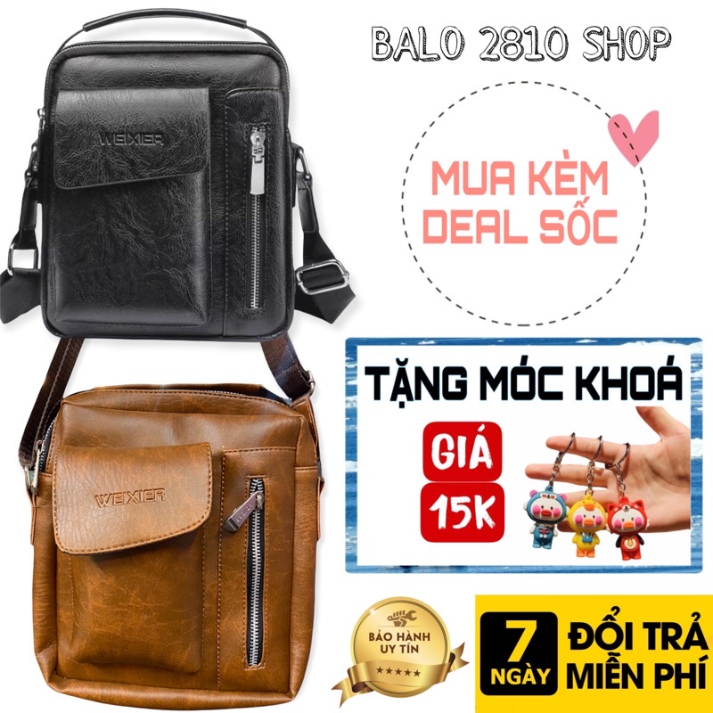 Túi Đeo Chéo Nam Thời Trang Đựng Ipad Chất Liệu Da PU Chống Nước Túi Đeo Chéo Đi Chơi Unisex