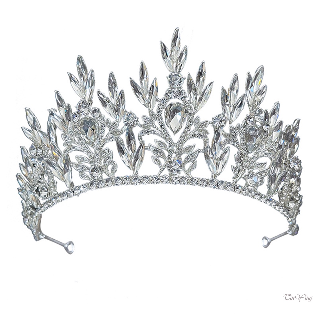 Cài tóc vương miện GETNOIVAS mềm mại đính đá thời trang cho nữ