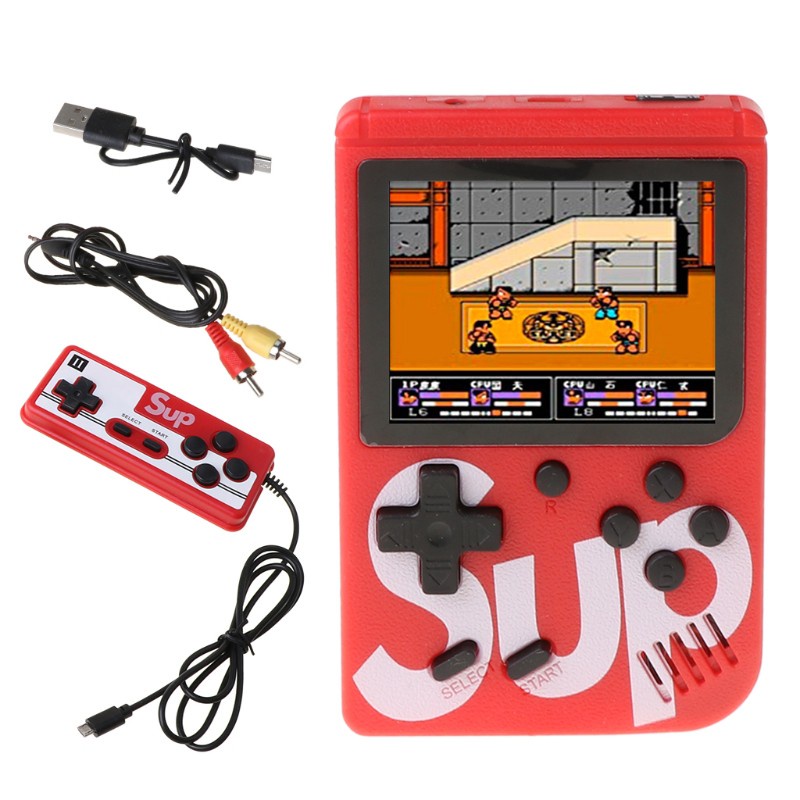 CRE  Handheld Game Console Retro Mini Game Player with 400 Classical FC Games 3.0-Inch Color Screen Support for Connecting TV