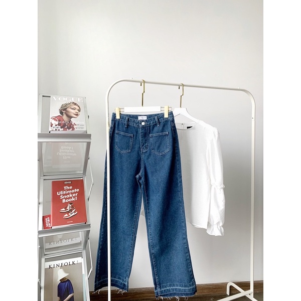 Sibling House - Quần jeans ống suông hai túi POCKET JEANS