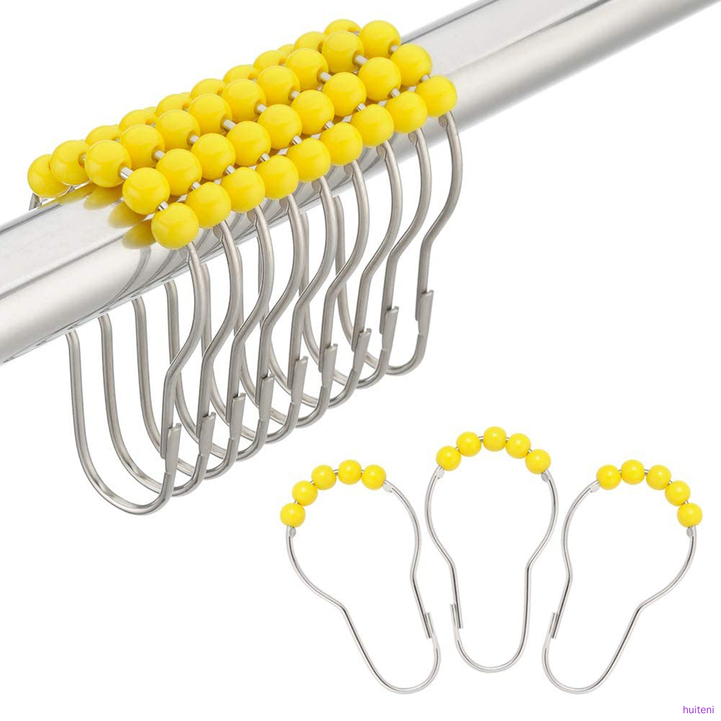 12 Móc Treo Rèm Nhà Tắm Bằng Thép Không Gỉ | BigBuy360 - bigbuy360.vn