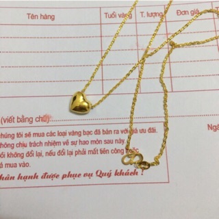 DÂY CHUYỀN TIM PHỒNG xả lỗ .