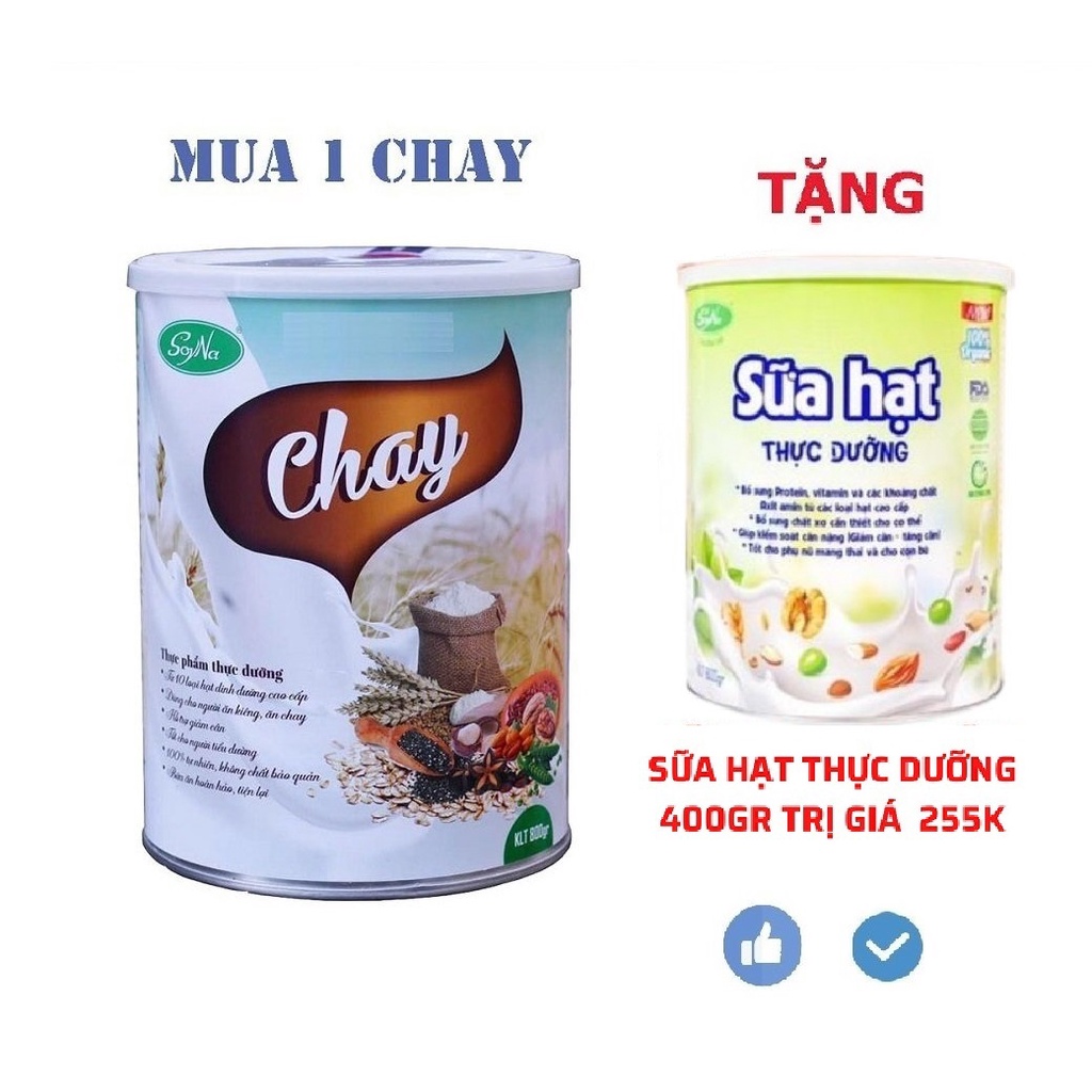 Sữa Hạt Chay SoyNa Dành Cho Người Ăn Chay hộp 800g