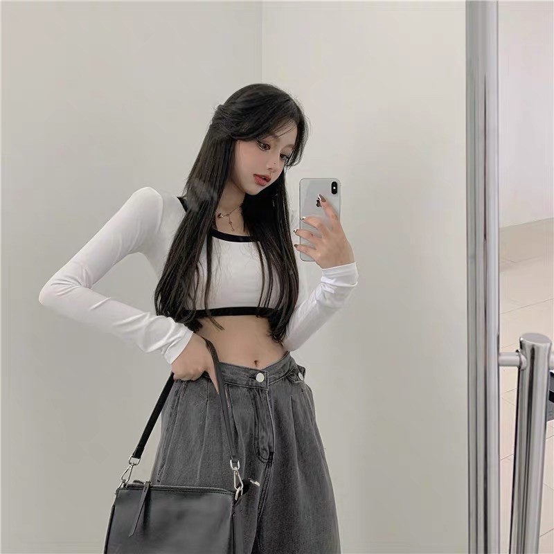 Áo croptop Ulzzang (sẵn)