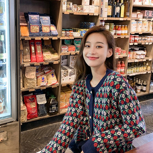 Áo Khoác Len Cardigan Dài Tay Thời Trang Phong Cách Retro Cho Nữ | BigBuy360 - bigbuy360.vn