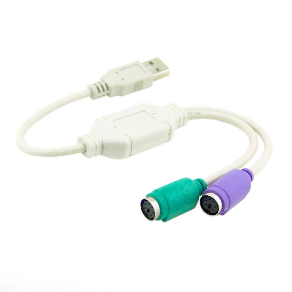 AUGUSTINA Dây Cáp Chuyển Đổi Đầu Cắm USB Sang Ổ Cắm PS2 Cho Chuột Và Bàn Phím Mới