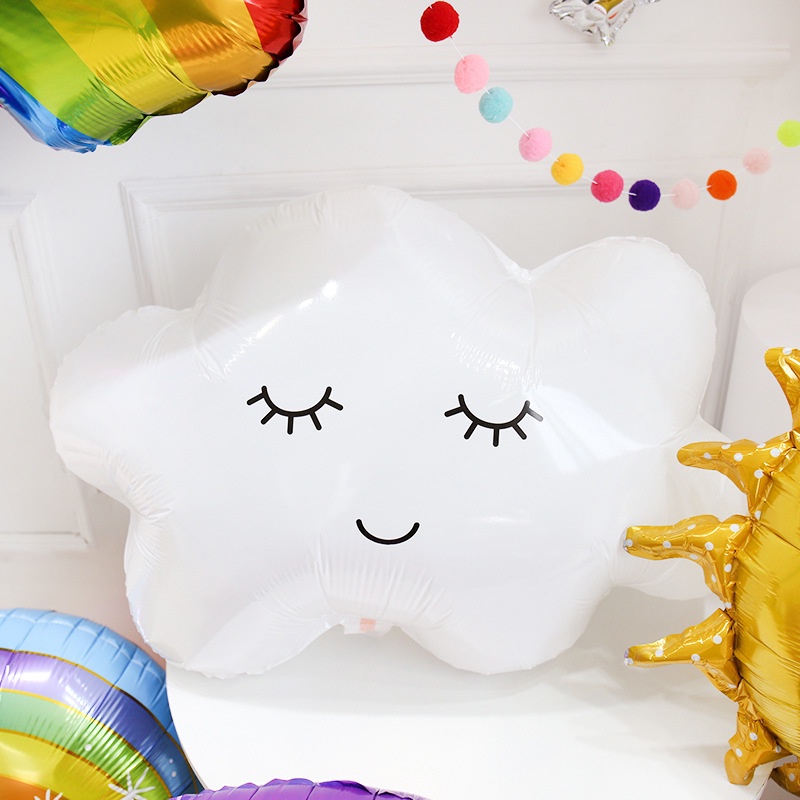 1 Bong Bóng Lá Nhôm Hình Kỳ Lân Mặt Cười Dùng Trang Trí Tiệc Sinh Nhật Cho Bé