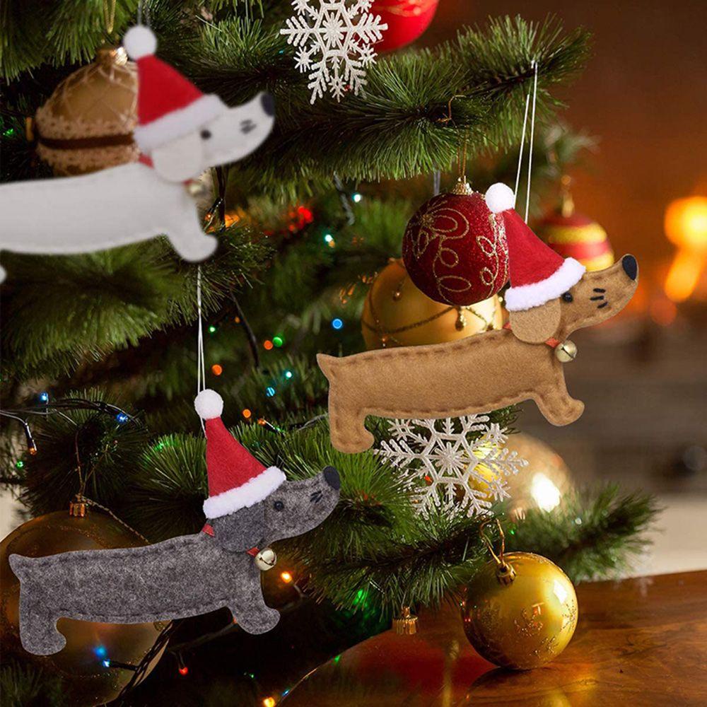 Chú Chó Dachshund DIY Trang Trí Cây Thông Giáng Sinh Năm Mới