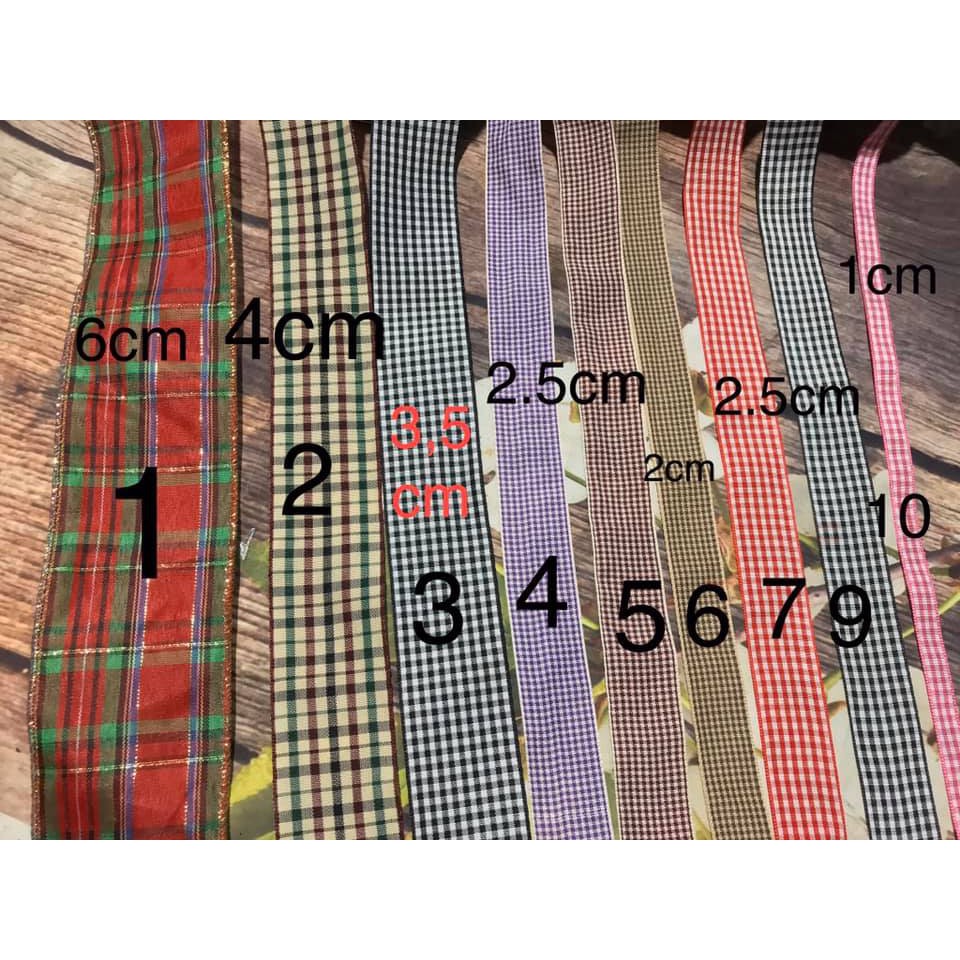9m đến 20m ruy băng caro