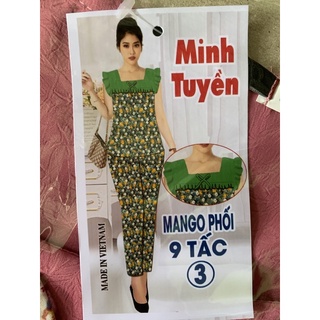 BỘ LỤA MANGO 9 TẤC PHỐI SIZE 48KG - 65KG